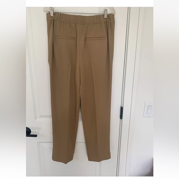 $395 VINCE sz M Mid Rise Tapered Pull on Pants Camel - Picture 5 of 5